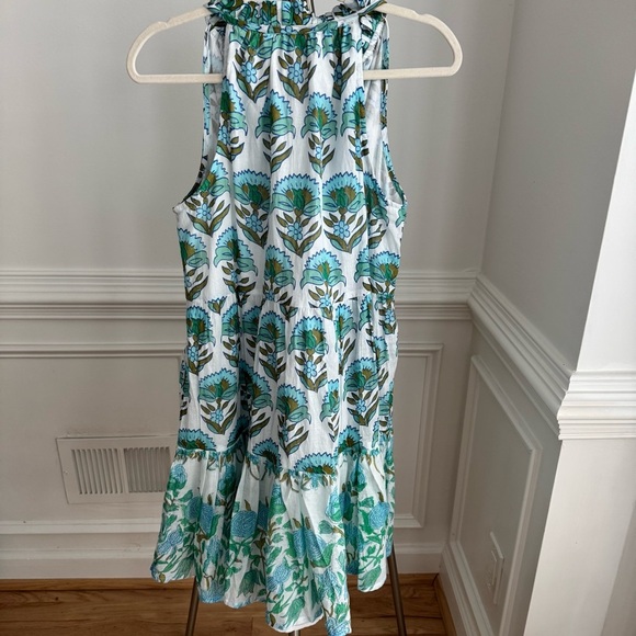 NWOT Calypso St. Barth Floral Sleeveless Dress in Blue, White and Green Size M - Picture 3 of 6